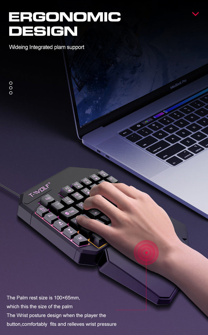 Single Hand Mouse Keyboard Suit UrShope