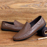 Men's British business casual leather shoes