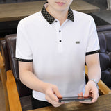 Casual Polo Collar Men's Loose Short Sleeve