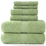 Cotton Absorbent Towel Bath Towel 6-Piece Set