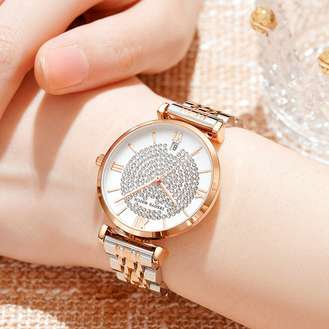 Starry Women's Diamond Waterproof Quartz Watch