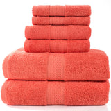 Cotton Absorbent Towel Bath Towel 6-Piece Set