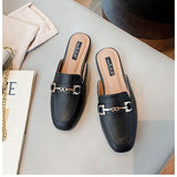 Summer New Style Heel-free Closed Toe Half Slippers For Women