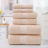 Cotton Absorbent Towel Bath Towel 6-Piece Set