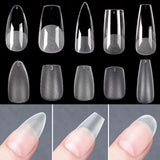 120pcs/bag Matte Press On Nail Tips Soft Full Cover False Nails Oval