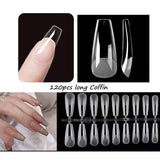 120pcs/bag Matte Press On Nail Tips Soft Full Cover False Nails Oval