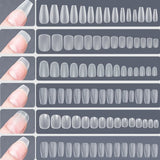 120pcs/bag Matte Press On Nail Tips Soft Full Cover False Nails Oval