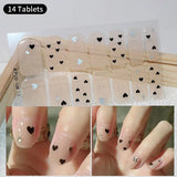 DIY Baking-free Nail Stickers Long-Lasting Solid Color Fresh Flowers