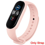 Strap for Xiaomi Mi Band 3 4 5 6 7 Sport Bracelet Silicone Wrist Strap