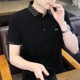 Casual Polo Collar Men's Loose Short Sleeve