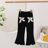 Baby Girl Baby Doll Shirt Top Flared Pants Two-piece Set