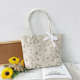 Fashion Women's New All-match Bow Woven Bag